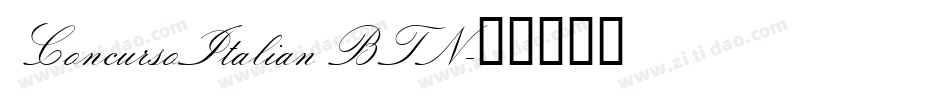 ConcursoItalian BTN字体转换
